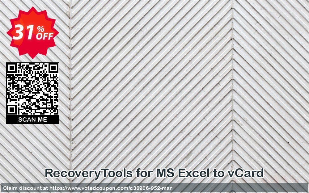 RecoveryTools for MS Excel to vCard Coupon, discount RecoveryTools coupon 36906. Promotion: RecoveryTools promotion codes 36906