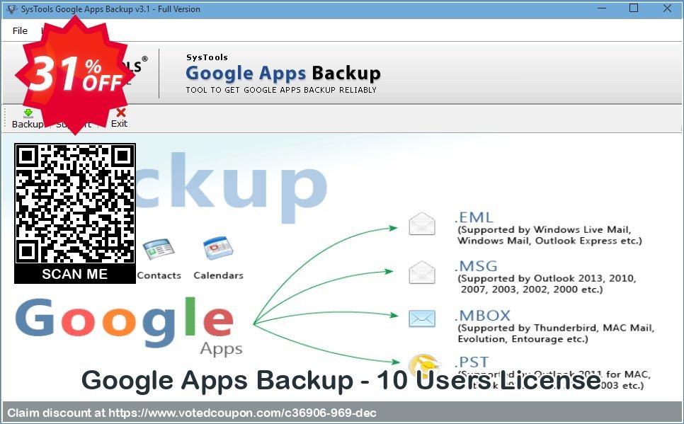 Google Apps Backup - 10 Users Plan Coupon Code Apr 2024, 31% OFF - VotedCoupon