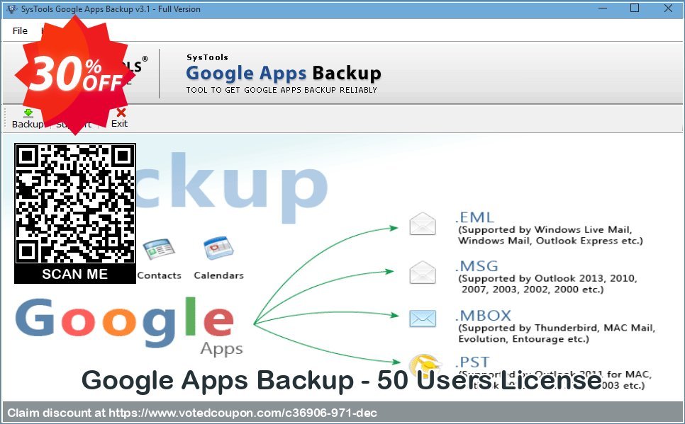 Google Apps Backup - 50 Users Plan Coupon Code Sep 2023, 30% OFF - VotedCoupon