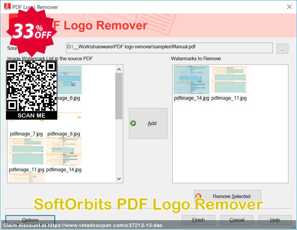 SoftOrbits PDF Logo Remover Coupon, discount 30% Discount. Promotion: 