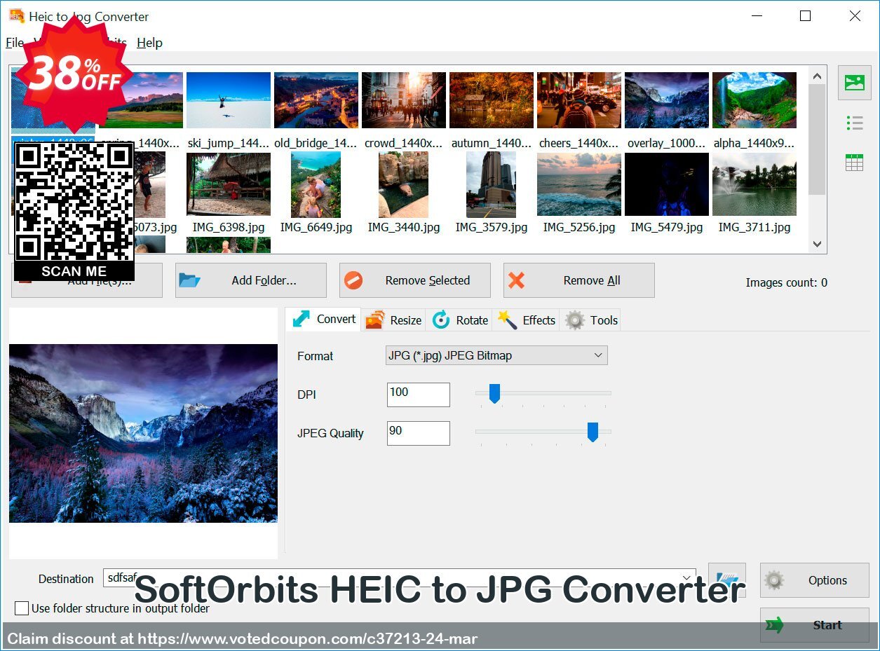 SoftOrbits HEIC to JPG Converter Coupon, discount 30% OFF SoftOrbits HEIC to JPG Converter Feb 2024. Promotion: Exclusive promotions code of SoftOrbits HEIC to JPG Converter, tested in February 2024