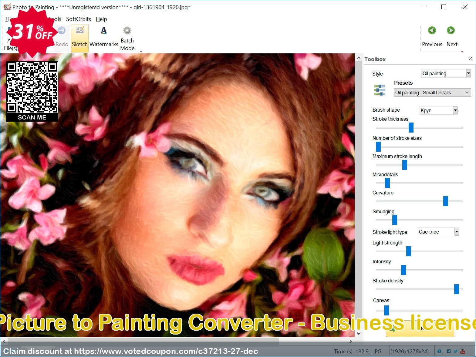 Picture to Painting Converter - Business Plan Coupon, discount 30% OFF Picture to Painting Converter - Business license Feb 2024. Promotion: Exclusive promotions code of Picture to Painting Converter - Business license, tested in February 2024