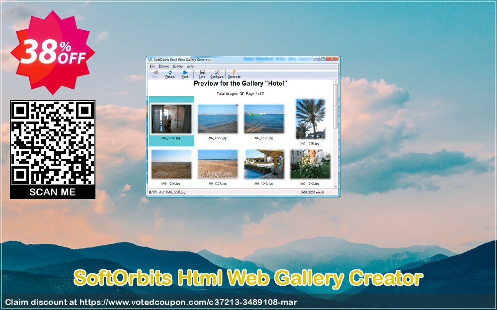 SoftOrbits Html Web Gallery Creator Coupon, discount 30% Discount. Promotion: marvelous offer code of Html Web Gallery Creator 2024