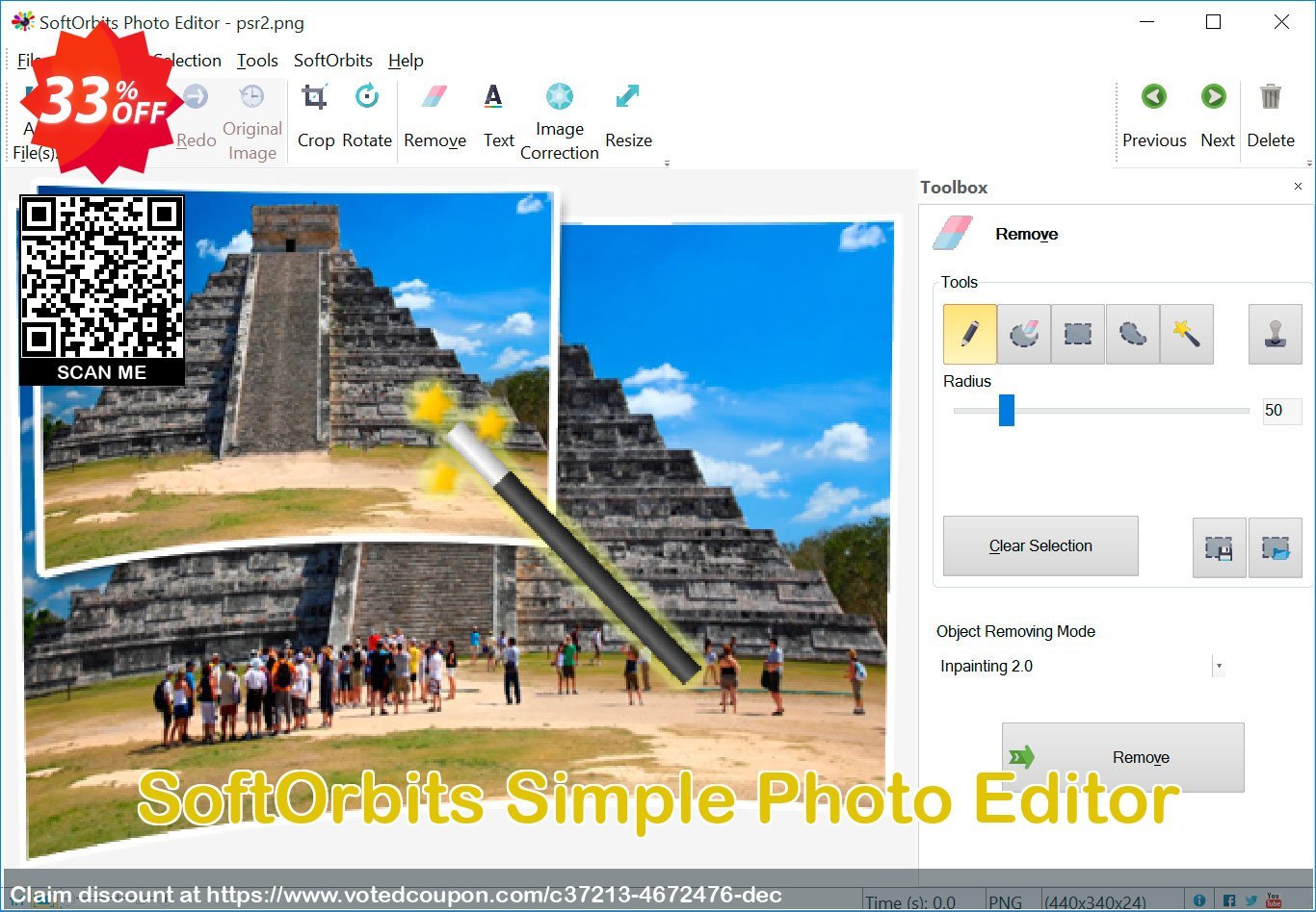 SoftOrbits Simple Photo Editor Coupon, discount 30% Discount. Promotion: impressive promotions code of Simple Photo Editor 2023