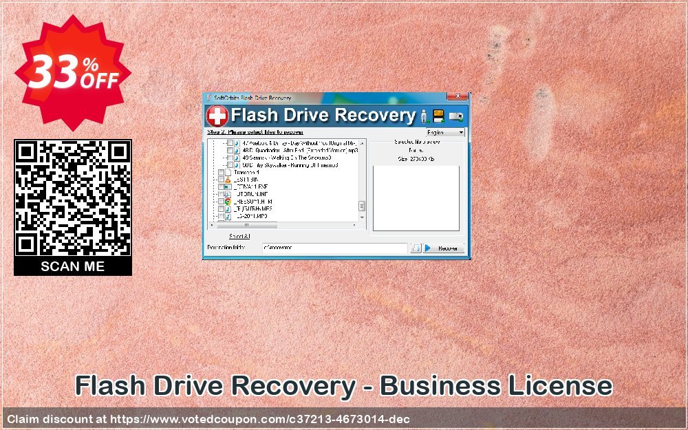 Flash Drive Recovery - Business Plan Coupon, discount 30% Discount. Promotion: amazing discounts code of Flash Drive Recovery - Business License 2024