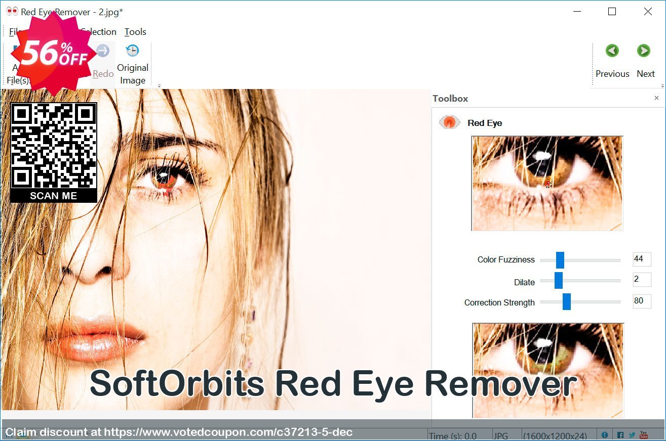 SoftOrbits Red Eye Remover Coupon Code Apr 2024, 56% OFF - VotedCoupon