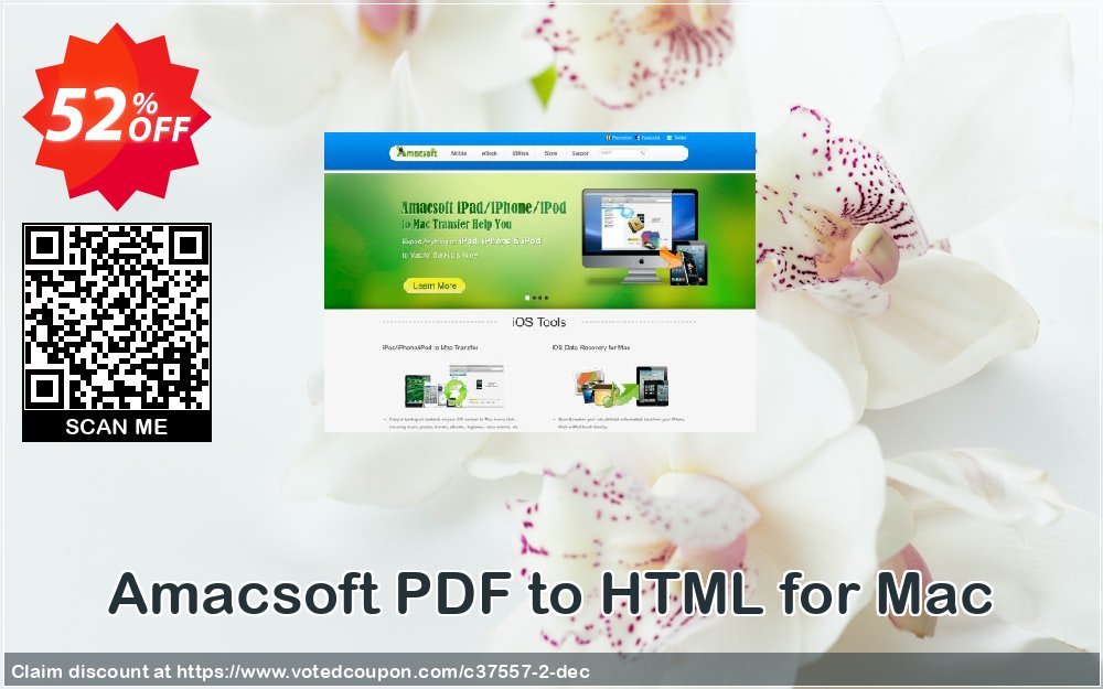 AMACsoft PDF to HTML for MAC Coupon, discount 50% off. Promotion: 