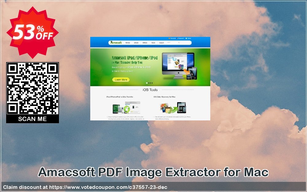 AMACsoft PDF Image Extractor for MAC Coupon, discount 50% off. Promotion: 