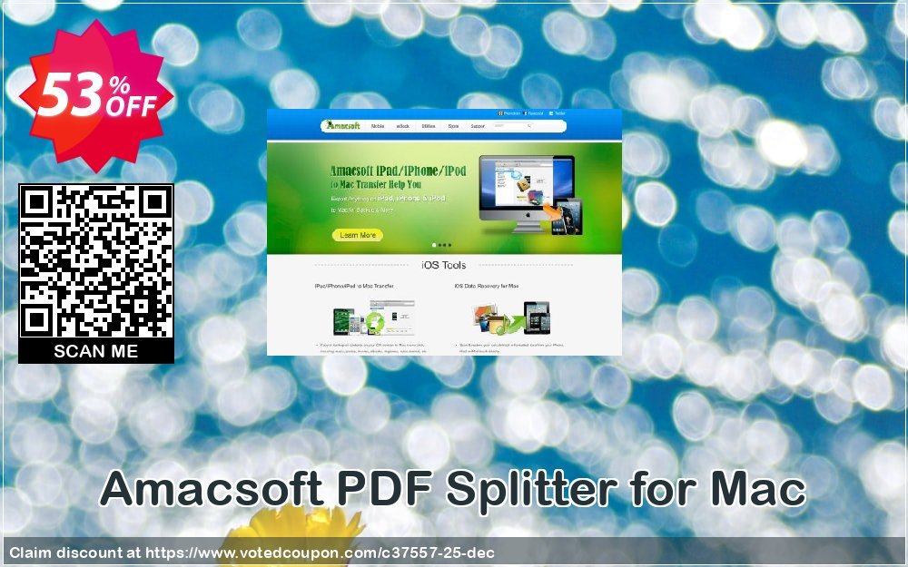 AMACsoft PDF Splitter for MAC Coupon, discount 50% off. Promotion: 