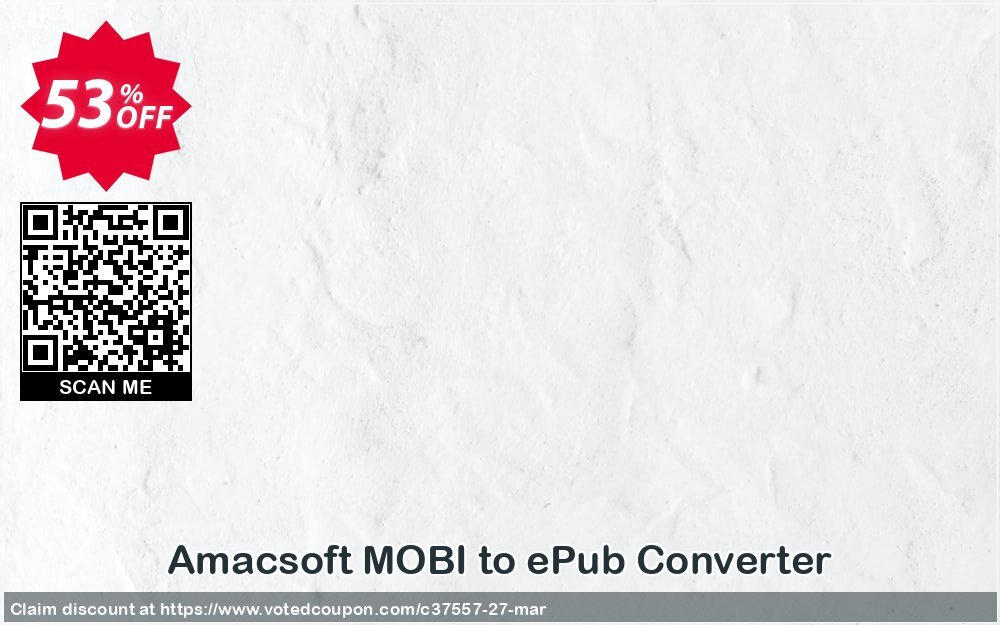 AMACsoft MOBI to ePub Converter Coupon Code Apr 2024, 53% OFF - VotedCoupon