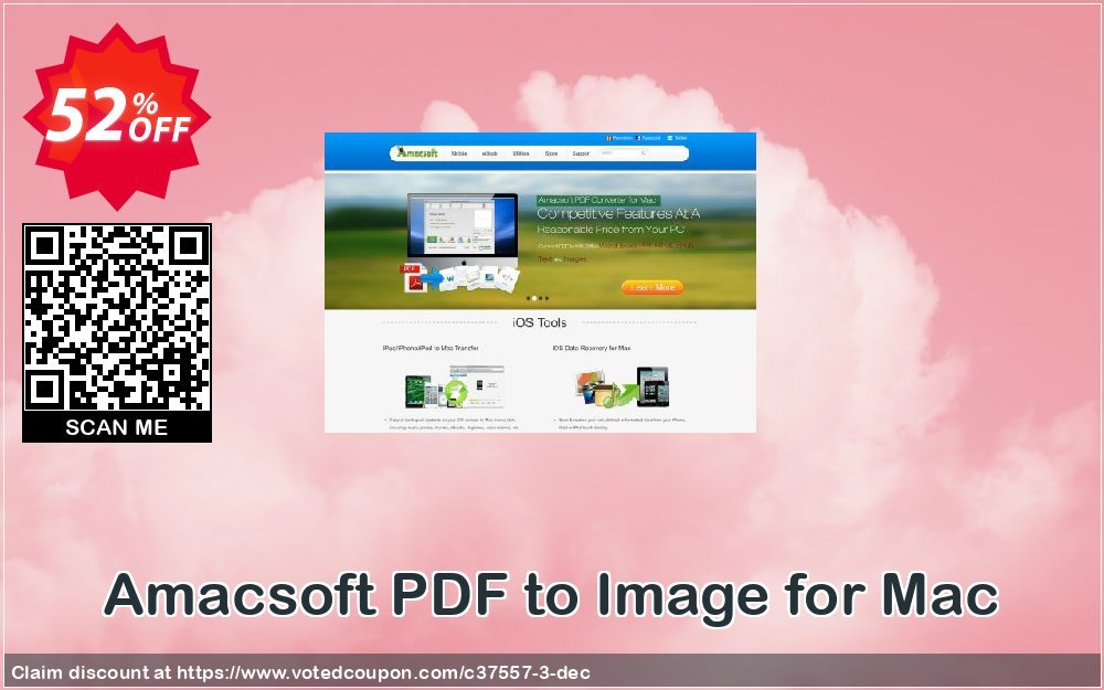 AMACsoft PDF to Image for MAC Coupon, discount 50% off. Promotion: 