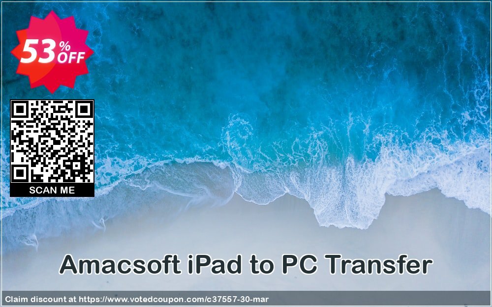 AMACsoft iPad to PC Transfer Coupon, discount 50% off. Promotion: 