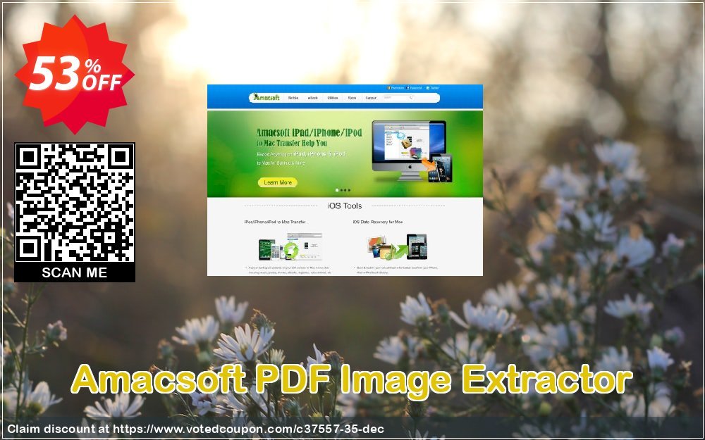 AMACsoft PDF Image Extractor Coupon, discount 50% off. Promotion: 