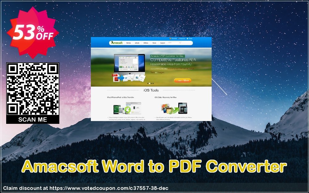 AMACsoft Word to PDF Converter Coupon, discount 50% off. Promotion: 