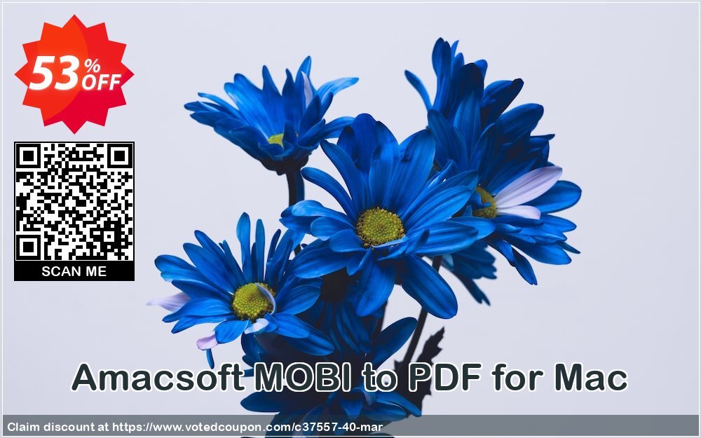 AMACsoft MOBI to PDF for MAC Coupon, discount 50% off. Promotion: 