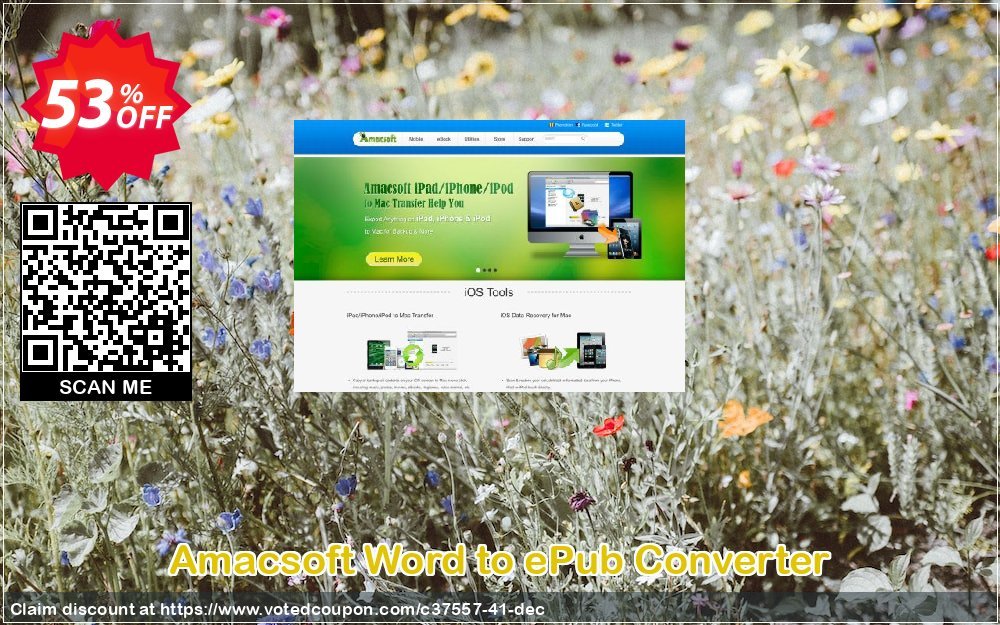 AMACsoft Word to ePub Converter Coupon, discount 50% off. Promotion: 
