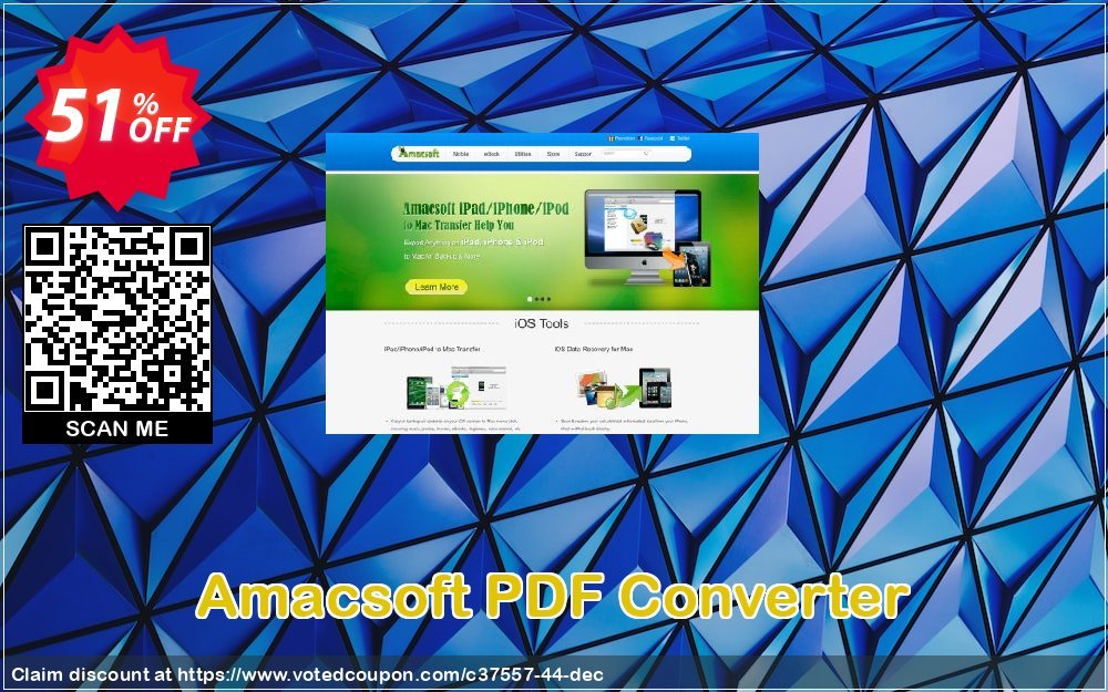 AMACsoft PDF Converter Coupon, discount 50% off. Promotion: 