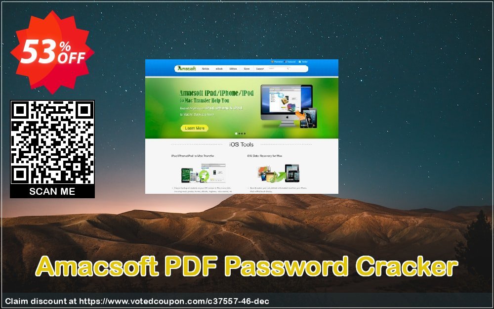 AMACsoft PDF Password Cracker Coupon, discount 50% off. Promotion: 