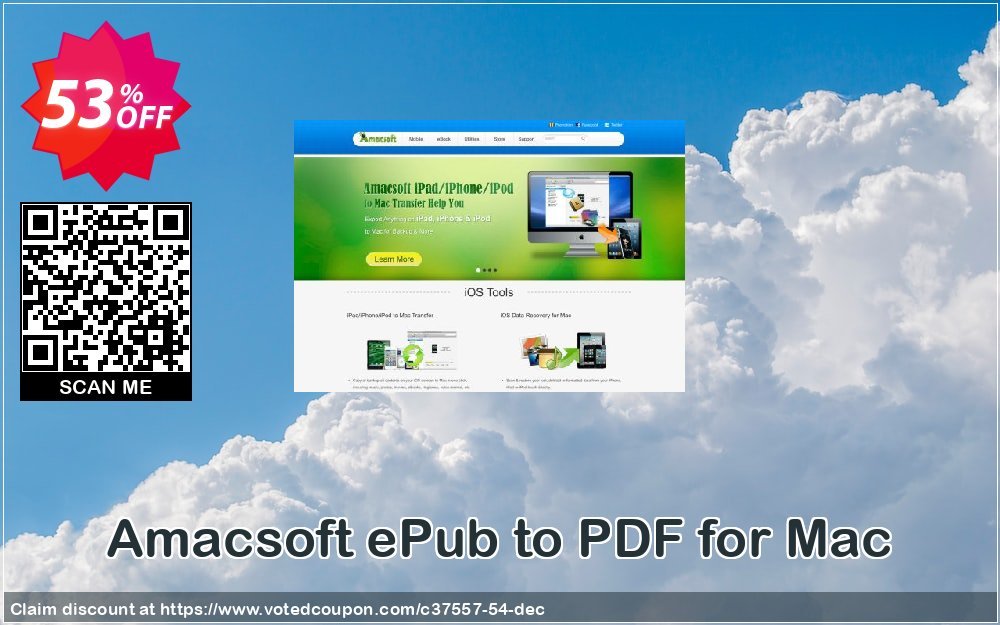 AMACsoft ePub to PDF for MAC Coupon, discount 50% off. Promotion: 