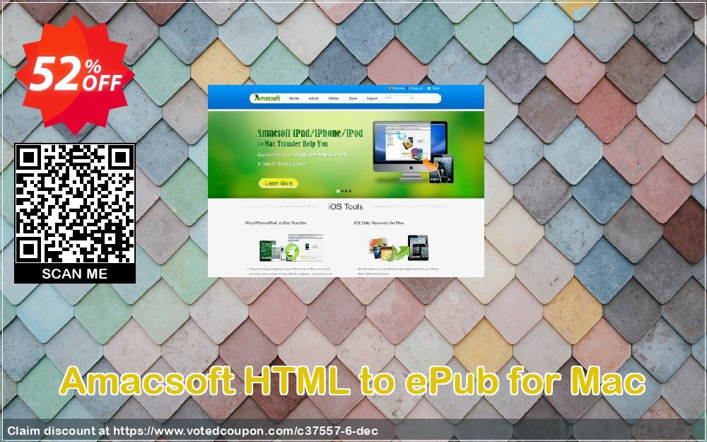 AMACsoft HTML to ePub for MAC Coupon, discount 50% off. Promotion: 