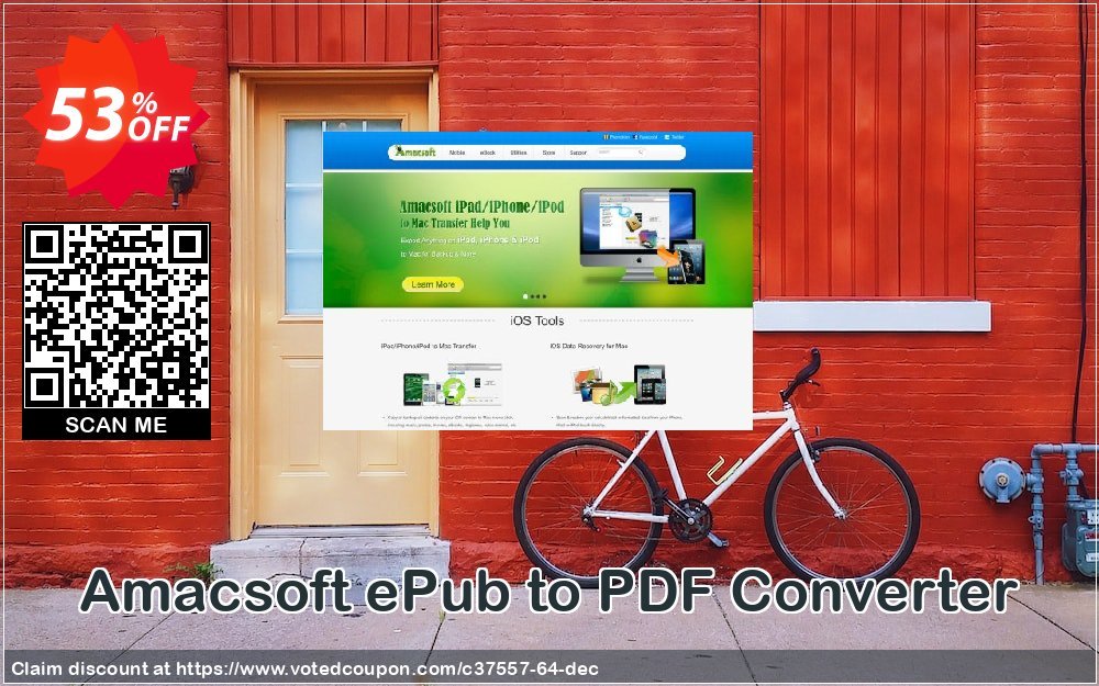 AMACsoft ePub to PDF Converter Coupon, discount 50% off. Promotion: 
