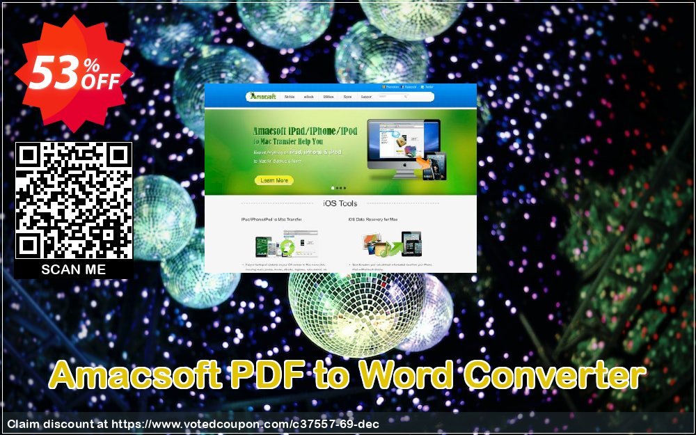 AMACsoft PDF to Word Converter Coupon, discount 50% off. Promotion: 