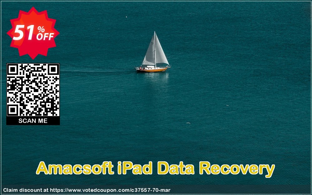 AMACsoft iPad Data Recovery Coupon, discount 50% off. Promotion: 