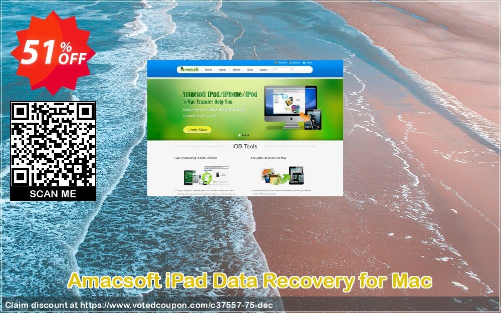 AMACsoft iPad Data Recovery for MAC Coupon, discount 50% off. Promotion: 