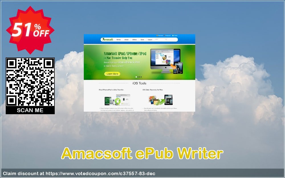 AMACsoft ePub Writer Coupon, discount 50% off. Promotion: 