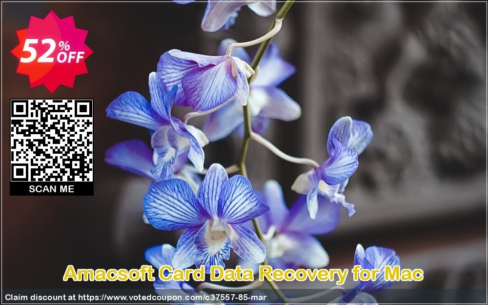 AMACsoft Card Data Recovery for MAC Coupon, discount 50% off. Promotion: 