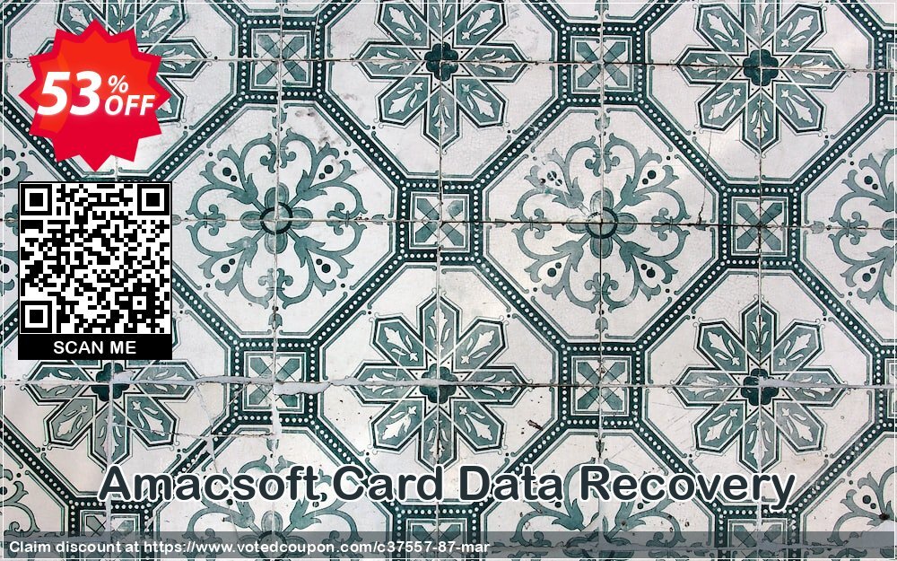 AMACsoft Card Data Recovery Coupon, discount 50% off. Promotion: 