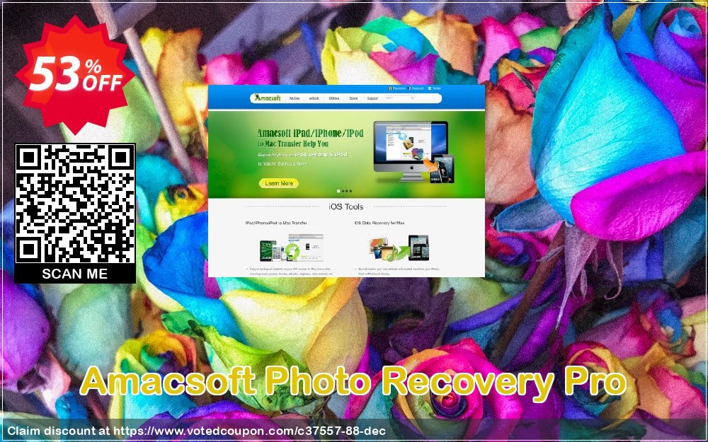 AMACsoft Photo Recovery Pro Coupon, discount 50% off. Promotion: 