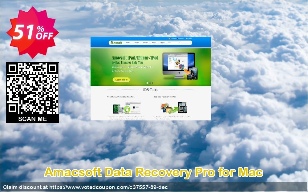 AMACsoft Data Recovery Pro for MAC Coupon, discount 50% off. Promotion: 