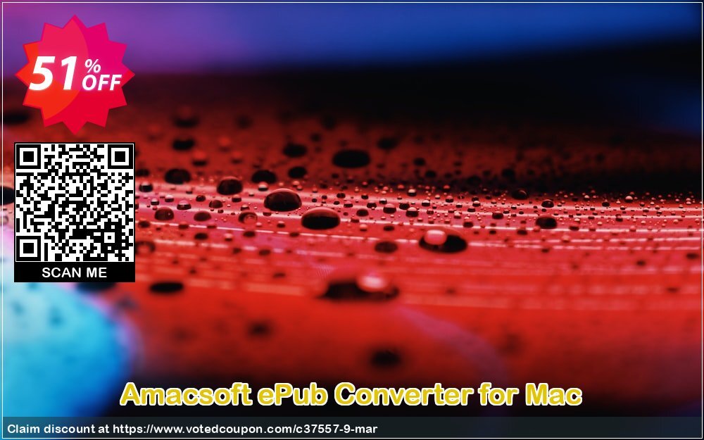 AMACsoft ePub Converter for MAC Coupon, discount 50% off. Promotion: 