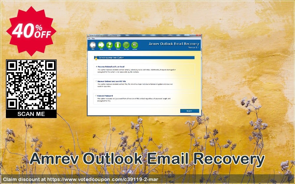 Amrev Outlook Email Recovery Coupon Code May 2024, 40% OFF - VotedCoupon