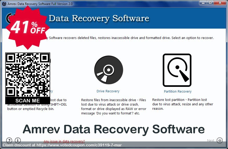 Amrev Data Recovery Software Coupon, discount Amrev discount page (39119). Promotion: Amrev discount collection (39119)