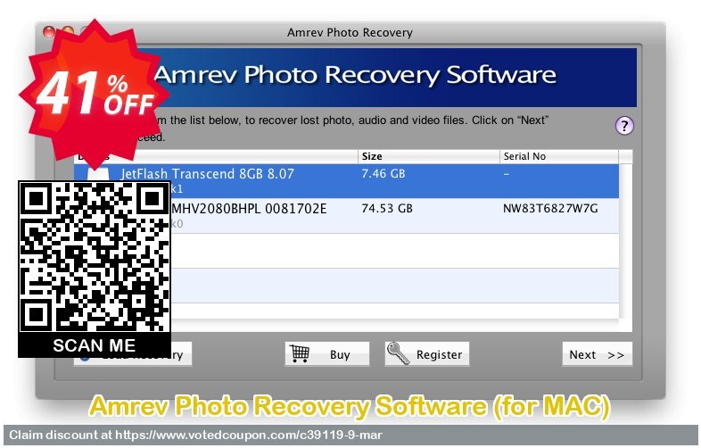 Amrev Photo Recovery Software, for MAC  Coupon, discount 40% OFF Amrev Photo Recovery Software (for MAC) Feb 2024. Promotion: Big deals code of Amrev Photo Recovery Software (for MAC), tested in February 2024