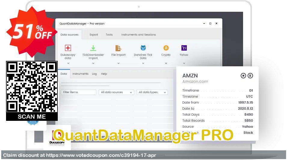 QuantDataManager PRO Coupon, discount QuantDataManager discount coupon. Promotion: 
