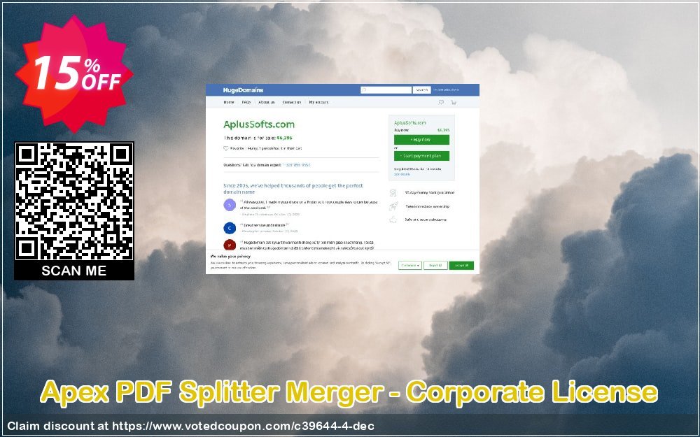 Apex PDF Splitter Merger - Corporate Plan Coupon, discount Aplus - Apex coupon 39644. Promotion: 