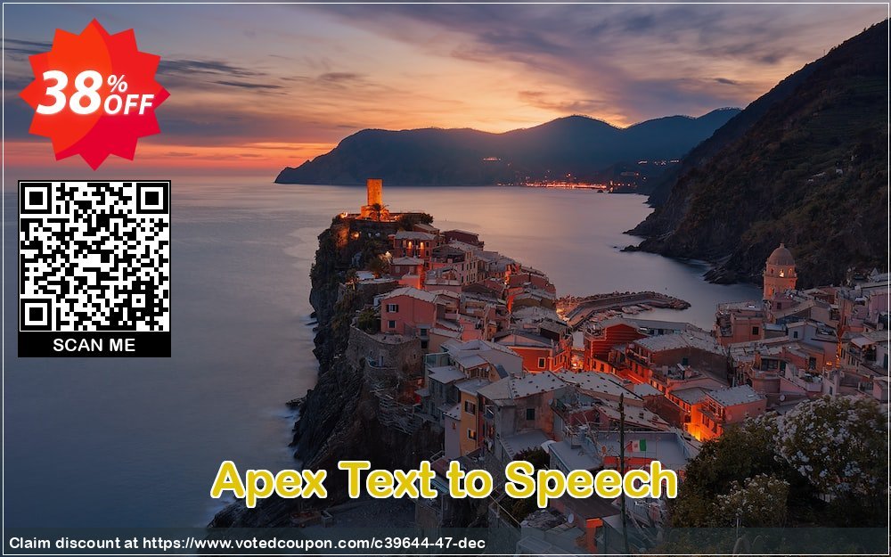 Apex Text to Speech Coupon, discount 30%OFF_TexttoSpeech. Promotion: 