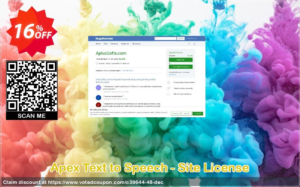 Apex Text to Speech - Site Plan Coupon, discount Aplus - Apex coupon 39644. Promotion: 