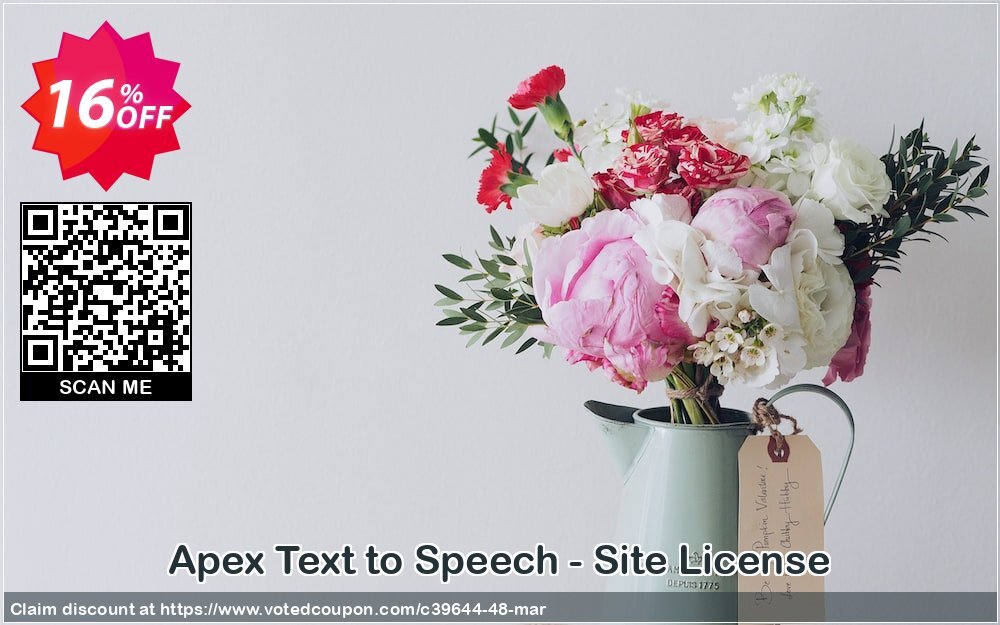 Apex Text to Speech - Site Plan Coupon Code Apr 2024, 16% OFF - VotedCoupon