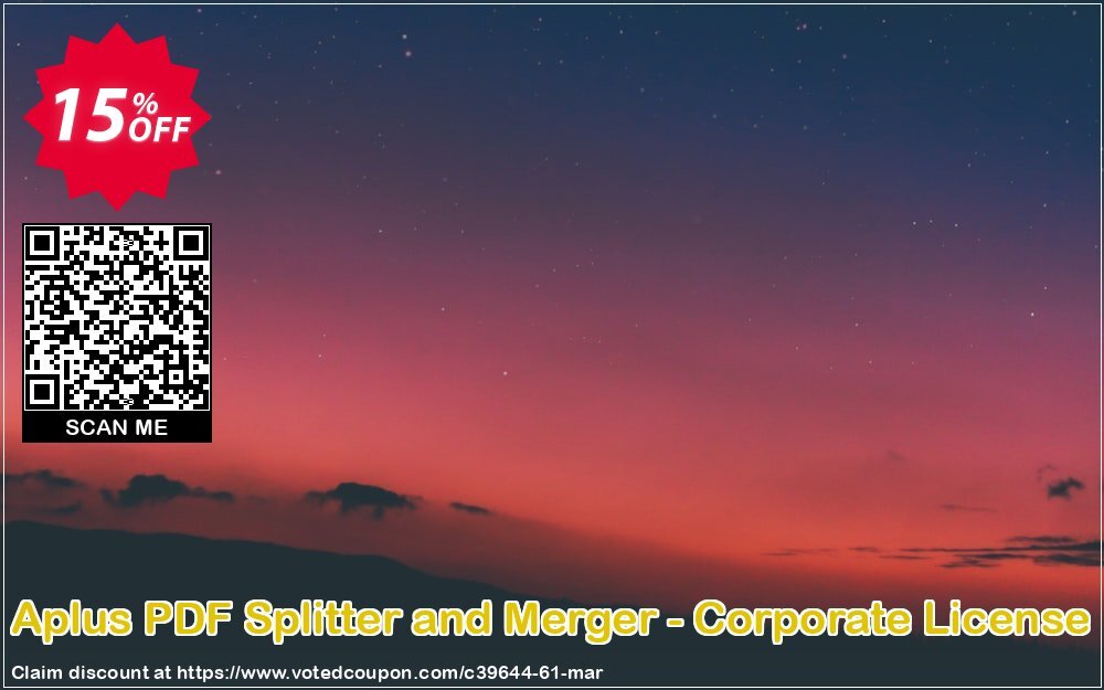 Aplus PDF Splitter and Merger - Corporate Plan Coupon Code Apr 2024, 15% OFF - VotedCoupon