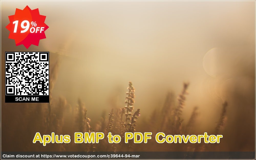 Aplus BMP to PDF Converter Coupon, discount Aplus - Apex coupon 39644. Promotion: 