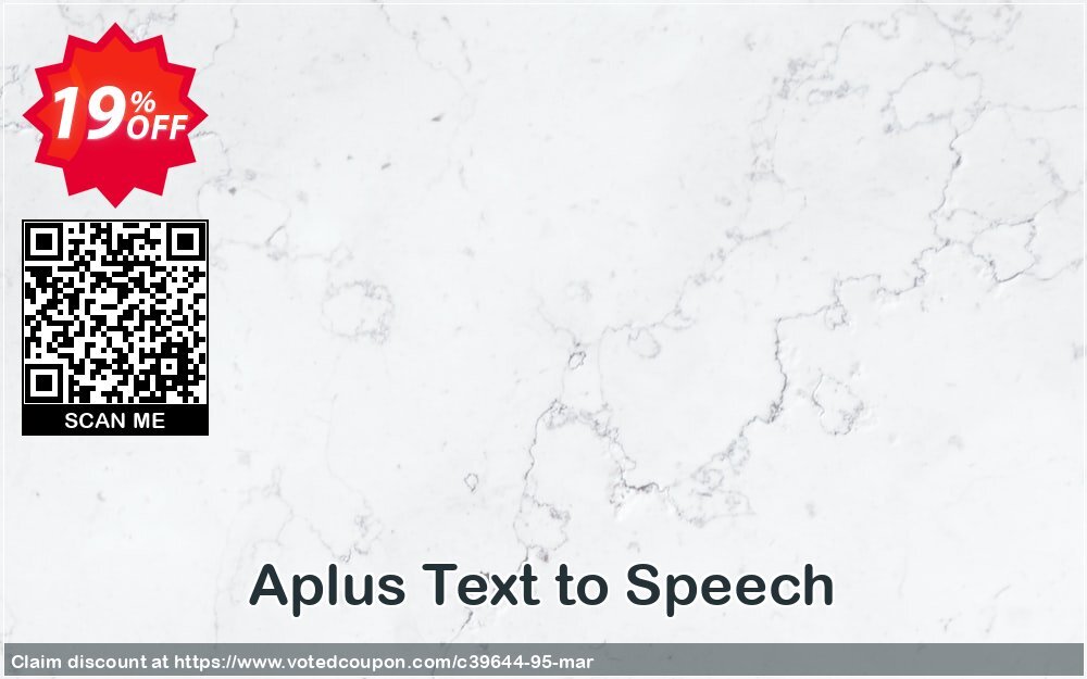 Aplus Text to Speech Coupon, discount Aplus - Apex coupon 39644. Promotion: 