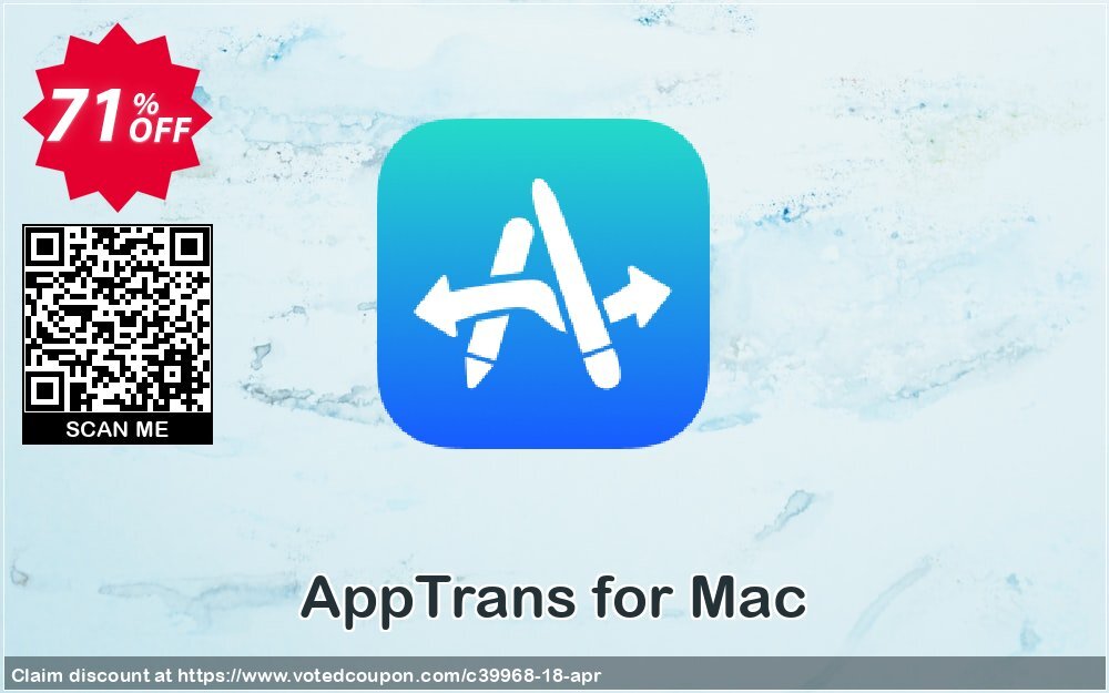 AppTrans for MAC Coupon, discount Best discount is IMOBEDUDISCOUNT codes. Promotion: 30OFF Coupon Imobie