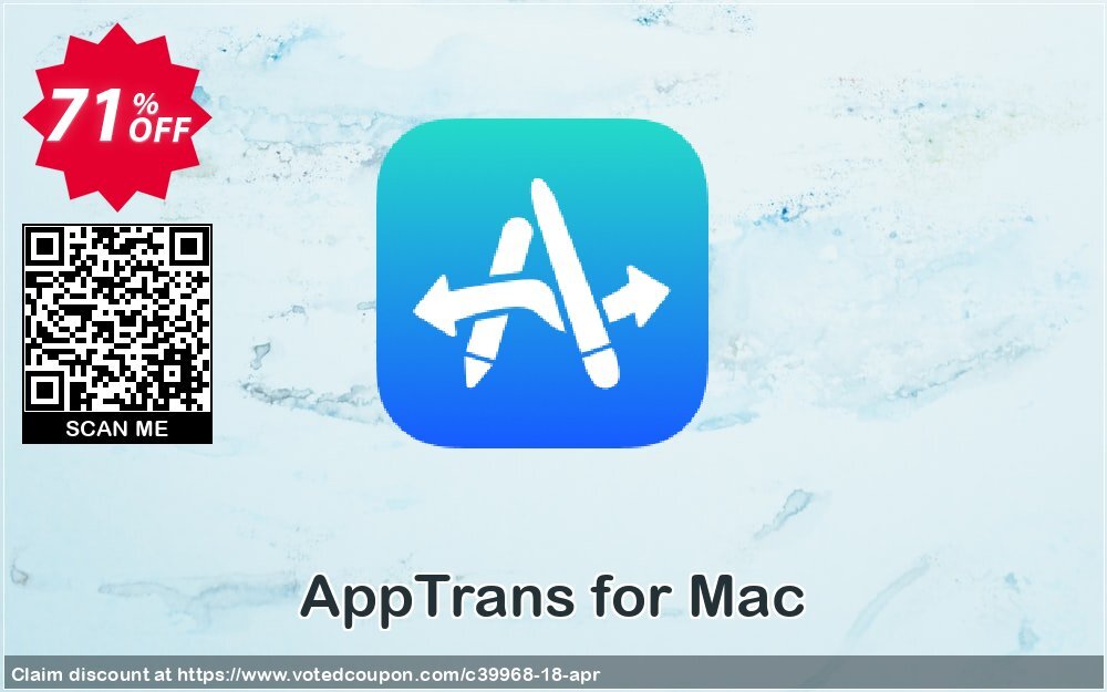 AppTrans for MAC Coupon, discount AppTrans for Mac impressive offer code 2024. Promotion: 30OFF Coupon Imobie