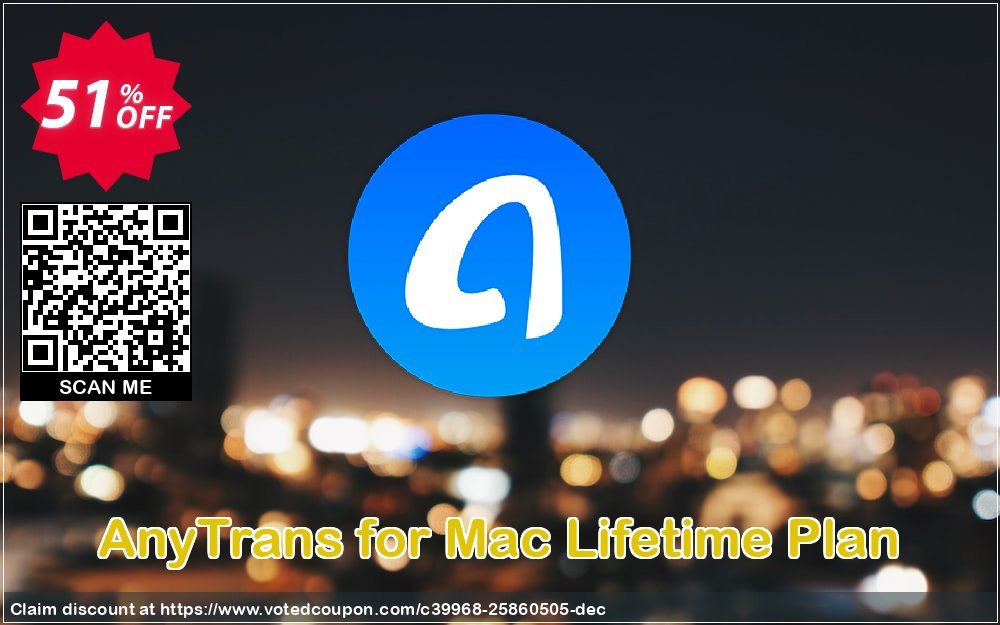 AnyTrans for MAC Lifetime Plan Coupon, discount AnyTrans for Mac - Lifetime Plan Imposing sales code 2024. Promotion: Imposing sales code of AnyTrans for Mac - Lifetime Plan 2024