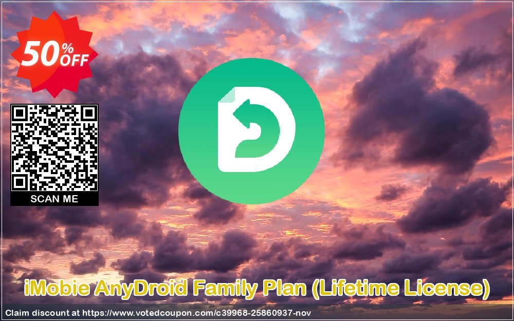 iMobie AnyDroid Family Plan, Lifetime Plan  Coupon Code Dec 2023, 50% OFF - VotedCoupon