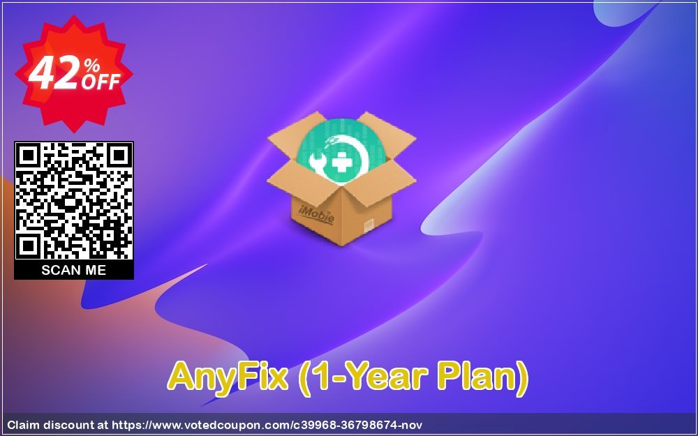 AnyFix, 1-Year Plan  Coupon, discount AnyFix for Windows - 1-Year Plan Best promo code 2024. Promotion: Best promo code of AnyFix for Windows - 1-Year Plan 2024
